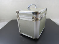 Vintage Metal Train Case Cosmetics Makeup Toiletries Model's Case Travel Circa 1980's