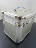 Vintage Metal Train Case Cosmetics Makeup Toiletries Model's Case Travel Circa 1980's