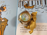 Vintage Collectible Miniature Clocks Timex Sports Car or Elgin Collectible Cat and Fish Bowl EACH Home Office Decor Knick Knack