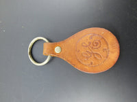 Vintage Collectible GE Leather Key Chain General Electrics Promotional Advertising Key Ring
