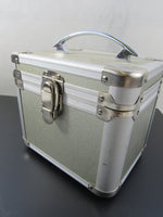 Vintage Metal Train Case Cosmetics Makeup Toiletries Model's Case Travel Circa 1980's