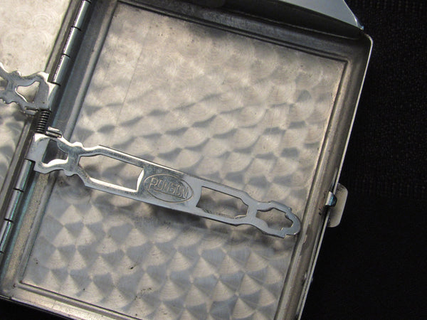 Vintage Chrome Ronson Mastercase Lighter Cigarette Holder Art Deco Sty – TheFlyingHostess