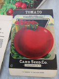 Vintage Seed Packet Empty Tomato Seed Packet Paper Ephemera Card Seed Co Fredonia NY Pomedor Grosso Gardener Farmhouse Decor Crafting