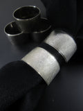 Vintage Napkin Rings Textured Silverplate Napkin Rings Set of 5 Tabletop Decor Any Season Table