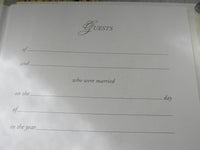 Vintage Precious Moments Bride and Groom Guest Book Set with Pen Hallmark in Original Box