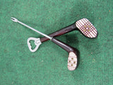 Vintage Golf Bag Bar Set Bartender Set Bottle Opener Bar Fork Mid Century Japan Golfer Man Cave 2 Piece Set Cocktail Fork Opener Home Bar