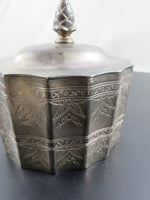 Vintage Silver Plate Box Goddinger Lidded Trinket Box Jewelry Casket 1991 Velvet Lined Box with Lid Storage Traditional Home Office Decor