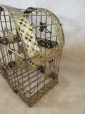 Vintage Metal Bird Cage Shabby Chic Wrought Iron Ivy Design Decorative Hanging Bird Cage Home Garden Decor