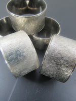 Vintage Napkin Rings Textured Silverplate Napkin Rings Set of 5 Tabletop Decor Any Season Table