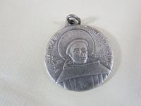 Vintage Silver Medals Religious Iconic Relics Religious Pendants Medallions Spiritual Italian Saints Pope Collectibles