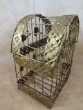 Vintage Metal Bird Cage Shabby Chic Wrought Iron Ivy Design Decorative Hanging Bird Cage Home Garden Decor