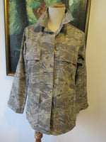 Vintage US Air Force Camouflage Jacket Size Small 4 S Unisex Military Coat Jacket Woman's Utility Coat Costume