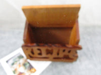 Vintage Wooden Recipe Box Hanging Recipe Box/Holder File Box Kitchen Storage Organization Kitchen Decor Circa 1970's