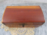 Vintage Wooden Box Cedar Box Hand Crafted Wood Trinket Box Wooden Jewelry Box Rustic Box Storage Stash Box