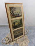 Vintage Mid Century Decoupage Plaque Wall Art Wall Hanging Travel Home Decor European Medieval Genre