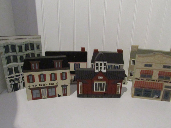Vintage Cat's Meow's Discontinued Village EACH 1980's-1991 Series Handsigned Hard to Find Series Home Office Decor