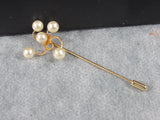 Vintage Pearl Stick Pin Hat Pin Lapel Pin Abstract Cluster Pearl Design June Birthday Birthstone Gift Idea