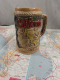 Vintage Souvenir Coffee Tea Mug California State Beer Mug Mid Century Collectible Lusterware Finish Japan