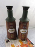 Vintage Mid Century Bar Decanter Ceramic Liquor Holder Scotch Rye Avocado Green EACH Apco Japan Man Cave Groomsman Gift Idea