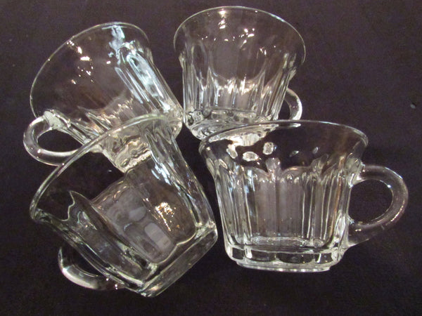Vintage Pressed Glass Minimalist Style Glass Cups Punch Cups Glass Cof –  TheFlyingHostess
