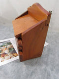 Vintage Wooden Recipe Box Hanging Recipe Box/Holder File Box Kitchen Storage Organization Kitchen Decor Circa 1970's