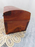 Vintage Wooden Box Cedar Box Hand Crafted Wood Trinket Box Wooden Jewelry Box Rustic Box Storage Stash Box