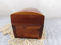 Vintage Wooden Box Cedar Box Hand Crafted Wood Trinket Box Wooden Jewelry Box Rustic Box Storage Stash Box