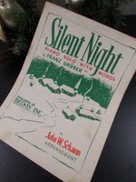 Vintage Piano Christmas Sheet Music Books Christmas Carols Beginner's Piano Book Paper Ephemera EACH