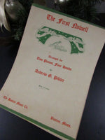 Vintage Piano Christmas Sheet Music Books Christmas Carols Beginner's Piano Book Paper Ephemera EACH