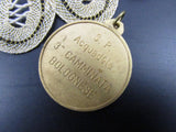 Vintage Silver Medals Souvenir Medallions Iconic Relics Religious Pendants Medallions Memorabilia Italian Commemorative Pendants