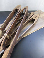 Antique Wooden Weaving Shuttles Metal Tip Textile Loom Industrial Salvage Decor Upcycle Repurpose EACH NC Textile Relic