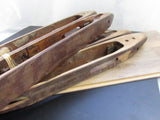 Antique Wooden Weaving Shuttles Metal Tip Textile Loom Industrial Salvage Decor Upcycle Repurpose EACH NC Textile Relic