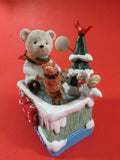 Vintage Animal Skating Friends Countdown till Christmas Calendar Scott's Collectibles of Distinction Polar bear Squirrel Raccoon