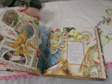 Vintage Victorian Book Of Love "Forget Me Nots" LOVE Keepsake Collectible Book Gift Idea Paper Ephemera 1990