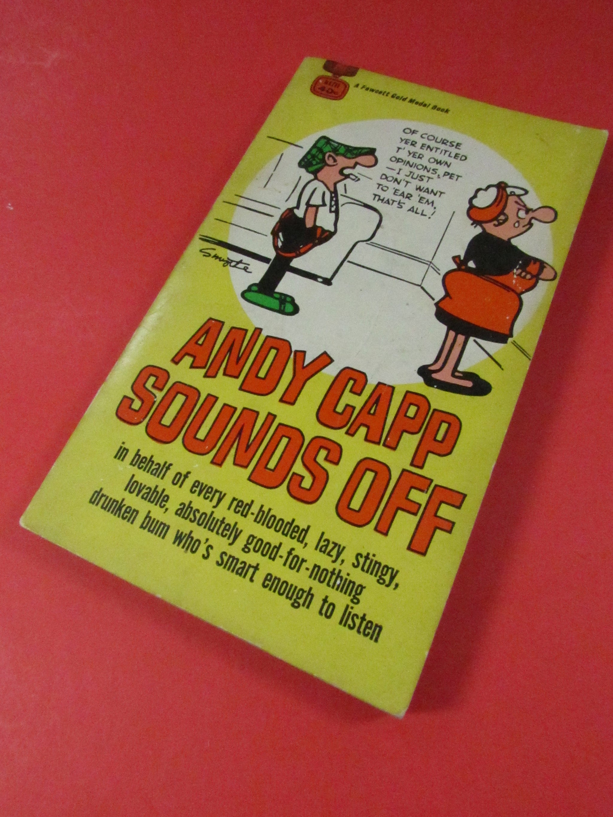 Vintage Andy Capp Comic Book Mid Century Humor Andy Capp Sounds Off Sm TheFlyingHostess