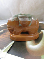 Vintage Ceramic Elephant Vase/Planter Boho India Style Circa 1970's Home Travel Ethnic Decor Made in Japan
