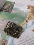 Vintage Brass Dennis Basso Brass Pin Jungle Cats Brooch Circa 1980's Safari Animal Genre Jewelry