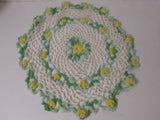 Vintage Embroidery Doilies Crochet Doily EACH Victorian Style Round Dresser Tabletop