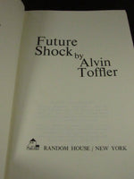 Vintage Book Future Shock 1970 Alvin Toffler Self Help Fiction Baby Boomers Generation X Millennial Lifestyle