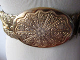 Vintage Metal Belt Elastic expandable Belt Fashion Accessory Bling Made in India