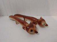 Vintage Fox Salt Pepper Shaker Set Japan Kitschy Kitchen Collectibles Foxy Shaker Set