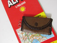 Vintage Leather Key Case Key Holder Mid Century Style Automobile Accessories