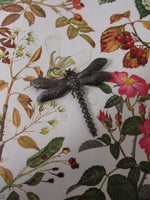 Vintage Dragonfly Brooch Dragonfly Pin Victorian Style Circa 1990's