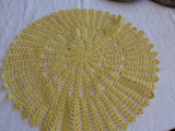 Vintage Embroidery Doilies Crochet Doily EACH Victorian Style Round Dresser Tabletop