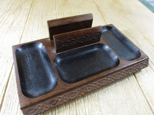 Vintage Wood Men's Valet Tray Mid Century Wooden Valet Tray Decorative TheFlyingHostess Vintage Wood Men's Valet Tray Mid Century Wooden Valet Tray Decorative TheFlyingHostess