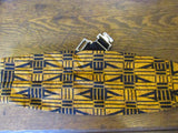 Vintage Tribal Print Cummerbund Formal Wear Tuxedo Circa 1990's Made in Senegal Darrel Sublett Timeless Fashions