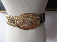 Vintage Metal Belt Elastic expandable Belt Fashion Accessory Bling Made in India