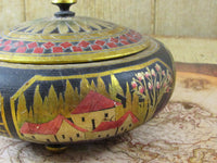 Vintage Handcrafted Wooden Box Pasto/Pasture Varnish "Mopa Mopa" Technique Columbia Art Object Handicraft OOAK Casa Del Barniz De Pasto