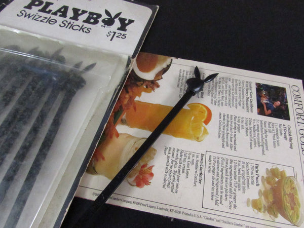 Vintage Mid Century Playboy Swizzle Sticks Drink Stirrers Swizzle Sticks In Original Package 10 Pieces