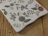 Vintage Andrea by Sadek Cheese Board Porcelain Cutting Board Made in Japan Hanging Floral Cheese Cutting Board Picnic Hostess Gift Idea